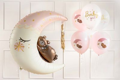 Ilmapallot Baby Girl, vaaleanpunainen 6kpl