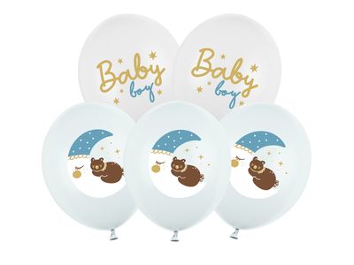 Ilmapallot Baby Boy, vaaleansininen 6kpl