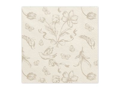 Lautasliinat 12kpl, 33x33cm, beige