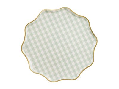 Lautaset, vihreä 23cm, 6kpl