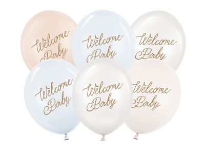 Ilmapallot welcome baby, 6 kpl
