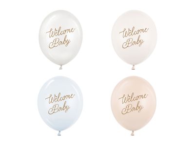 Ilmapallot welcome baby vaaleansininen, 50kpl
