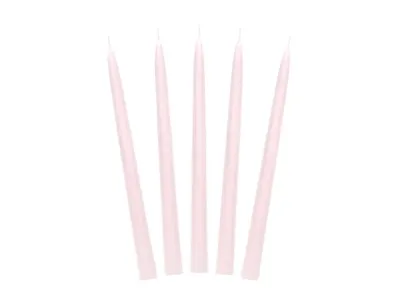 Vaaleanpunaiset kruunukynttilä