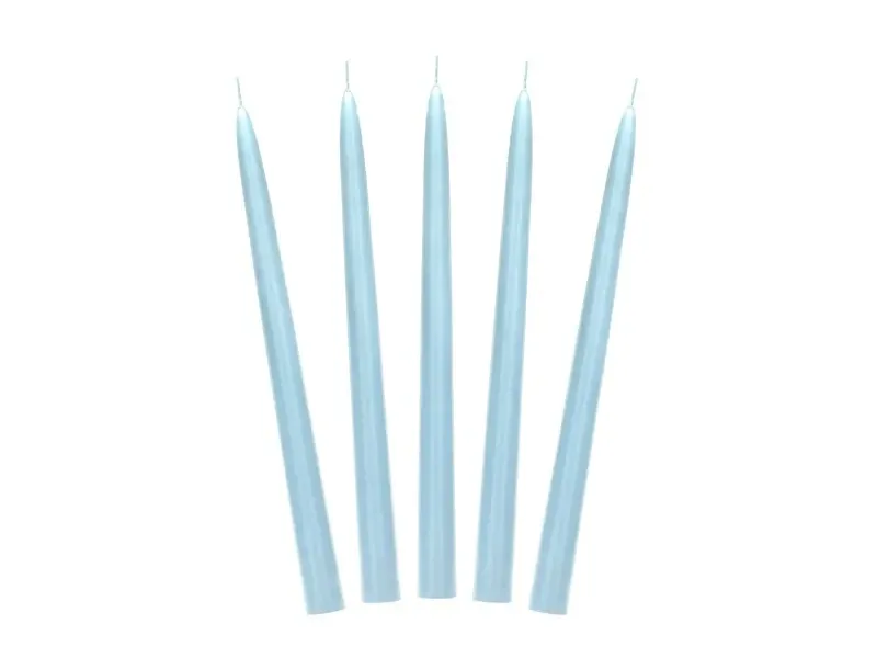 Vaaleansininen kruunukynttilä