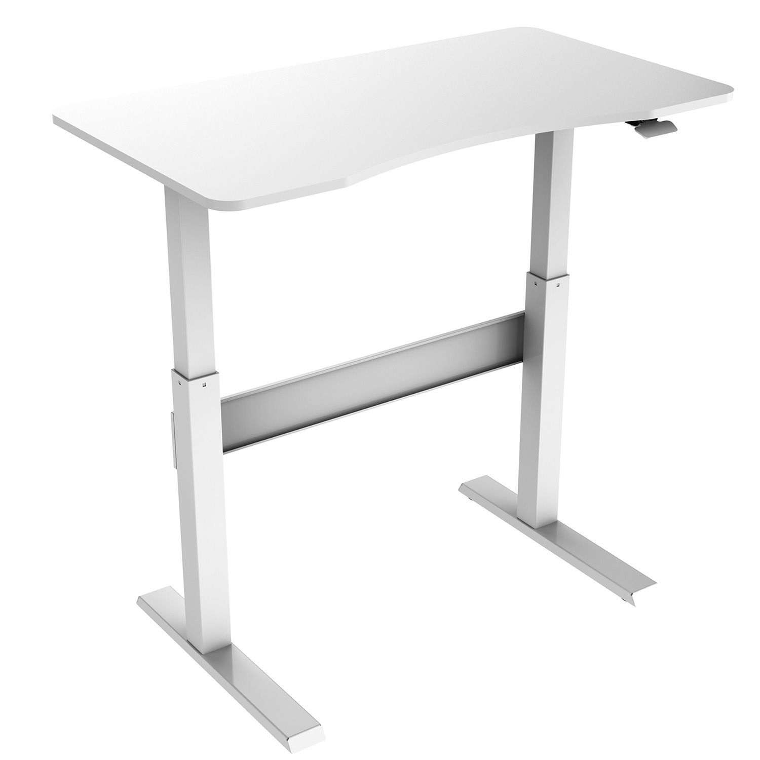 ALTO Gas Spring Desk, SELECT THE TYPE OF DESK: ALTO gas spring desk - Gas Spring Height Adjustable Desk W1200 x D675mm x H160mm - White