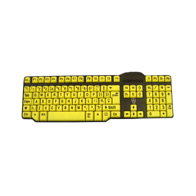 Easy2Use High Contrast Keyboard: Large Black Print on Yellow Keys Easy2Use High Contrast Keyboard: Large Black Print on Yellow Keys