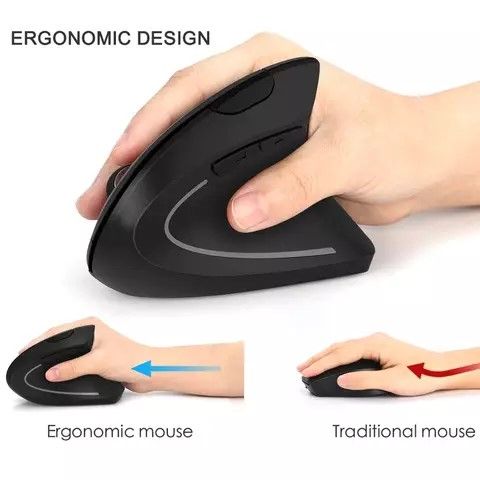 EASY2USE Ergonomic Vertical Wireless Mouse