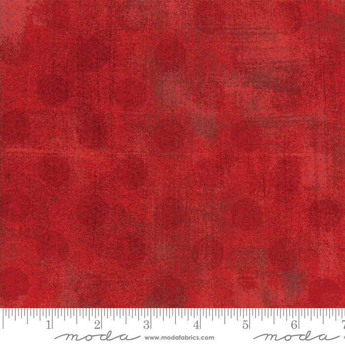 Grunge Punkte - Überbreit - rot - 108" / 274 cm Breit