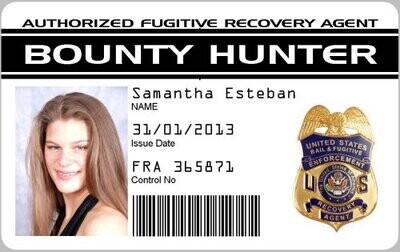 Bounty Hunter Ausweis mit Foto und Namen