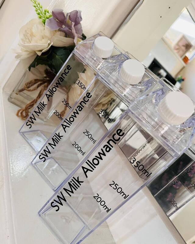 Milk Allowance Bottles (Black Writing)