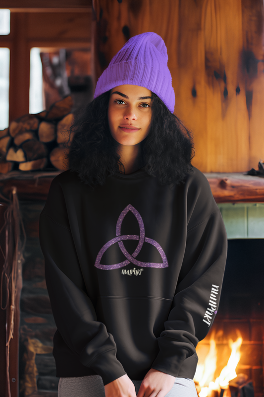 Nullpnkt her Hoodie Trinität Lila Glitzer Nullpnkt her Hoodie Trinität Lila Glitzer