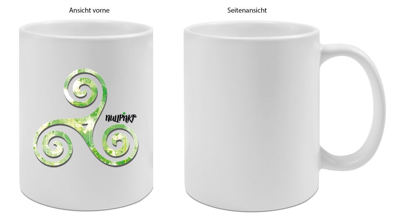 Nullpnkt Tassen Weiß Matt