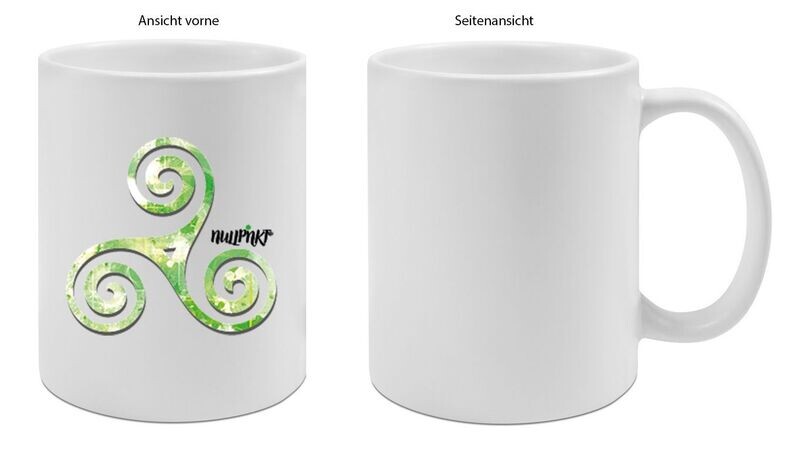 Nullpnkt Tassen Weiß Matt