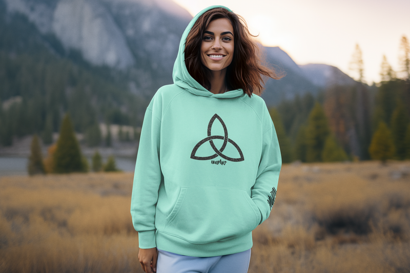 Nullpnkt her Hoodie Trinität Black Glitzer Nullpnkt her Hoodie Trinität Black Glitzer