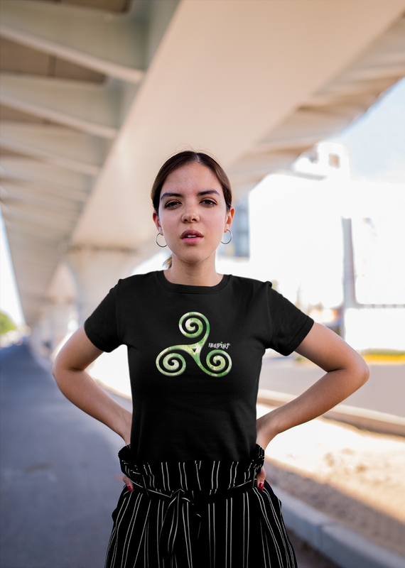 Nullpnkt her T-Shirt Triskele Grün