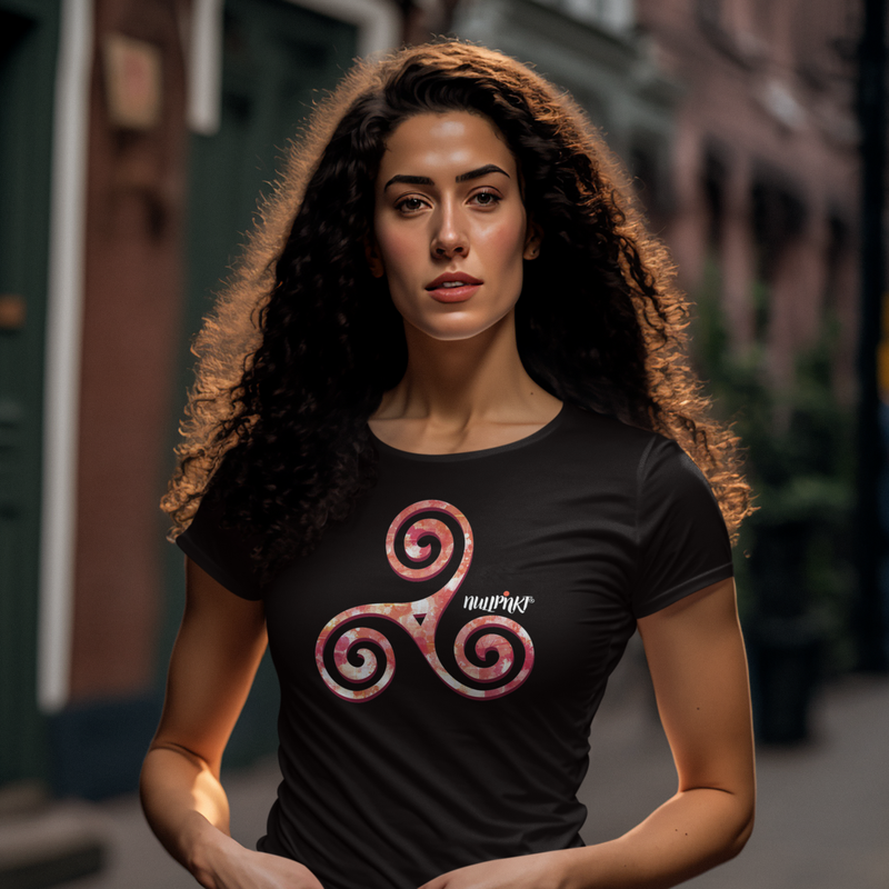 Nullpnkt her T-Shirt Triskele Orange