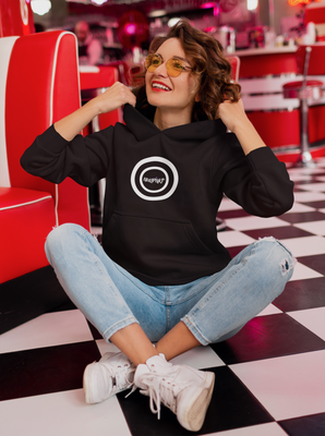 Nullpnkt her Hoodie Bull Eye Black