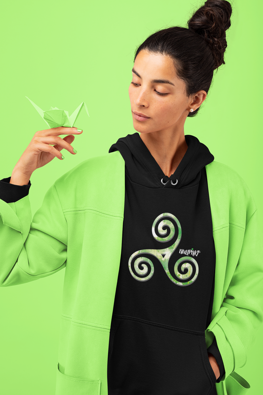A Nullpnkt her Hoodie Triskele Grün