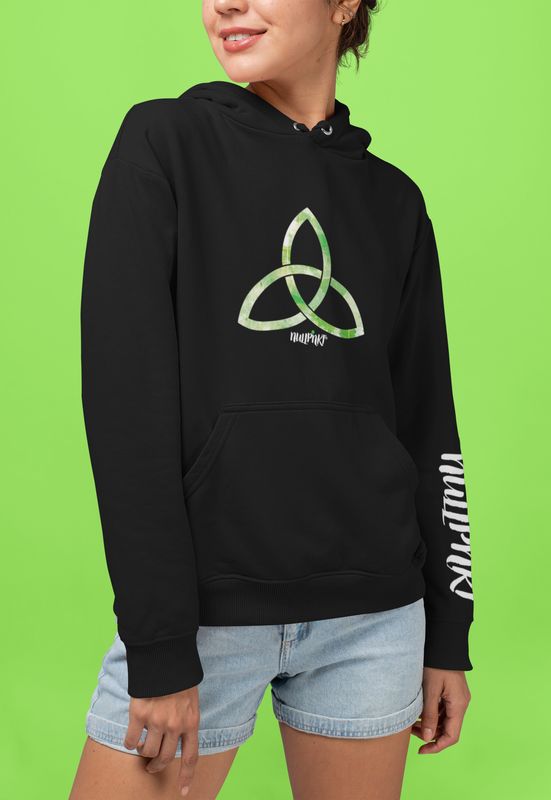 A Nullpnkt her Hoodie Trinität Grün