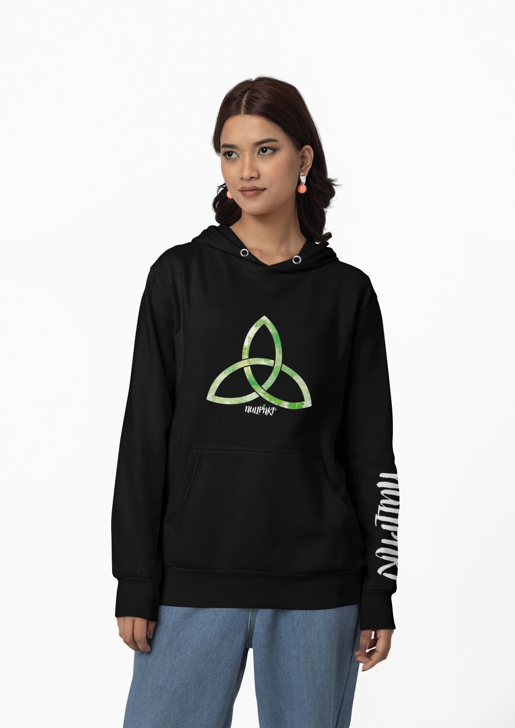 A Nullpnkt her Hoodie Trinität Grün