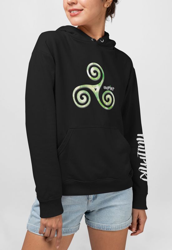 A Nullpnkt her Hoodie Triskele Grün