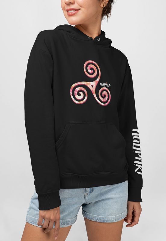 A Nullpnkt her Hoodie Triskele Orange