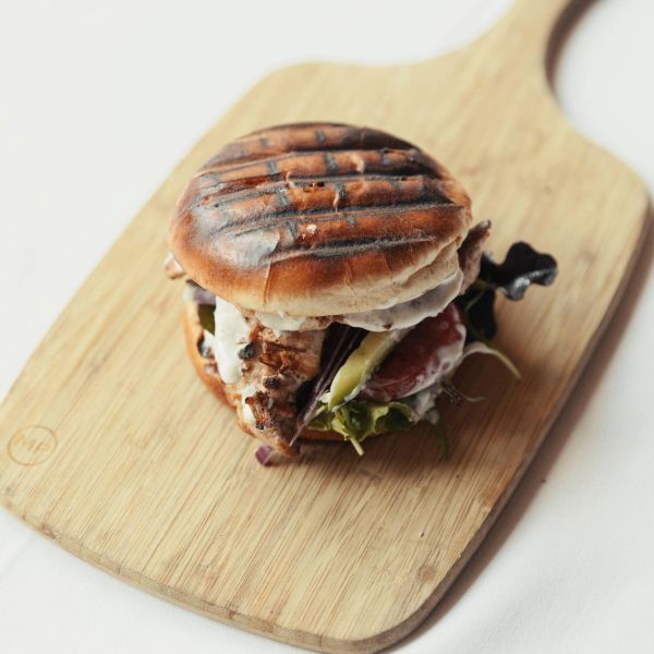 Grilled Chicken Burger &amp; Chips