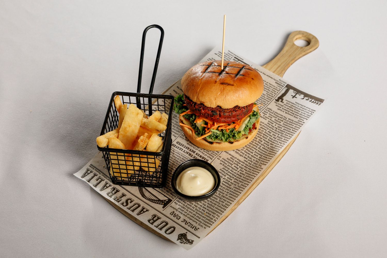 Veggie Burger &amp; Chips