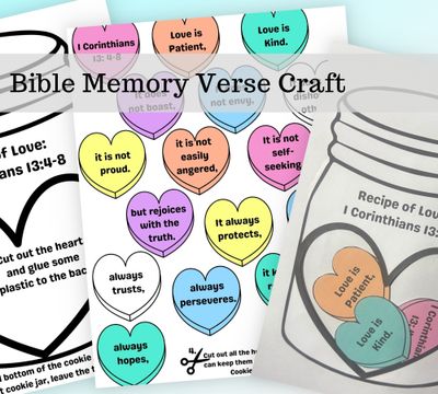 1 Corinthians 13 Memory Verse Craft