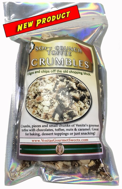 Two 8oz bags of Toffee Crumbles, Chunks &amp; Edges