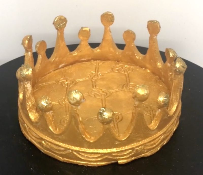 Golden Crown Cake Topper