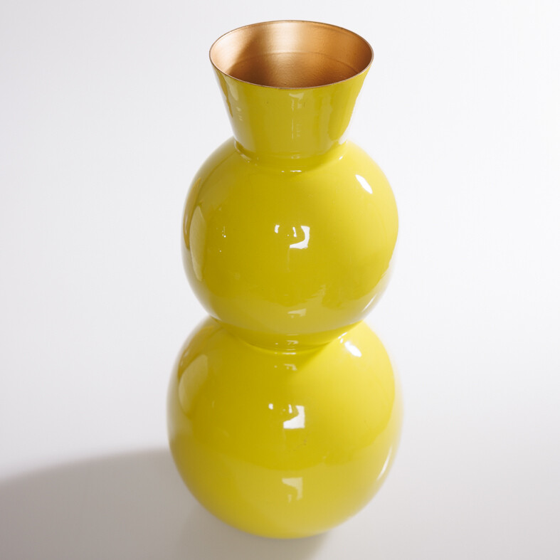 FLOWER VASE 1PC YELLOW