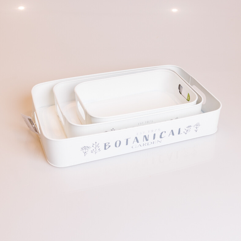 Botanical white 49x29 metaal