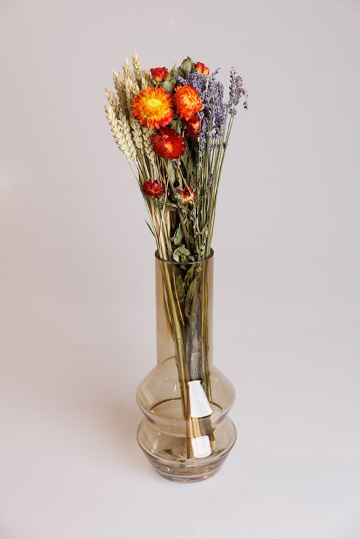 Droogbloemen in Blush vaas