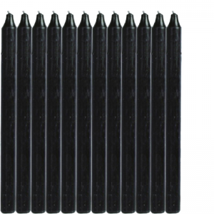 Tablecandle black 22x300