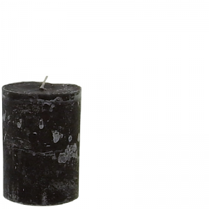 Ludo candle ø10x15 black