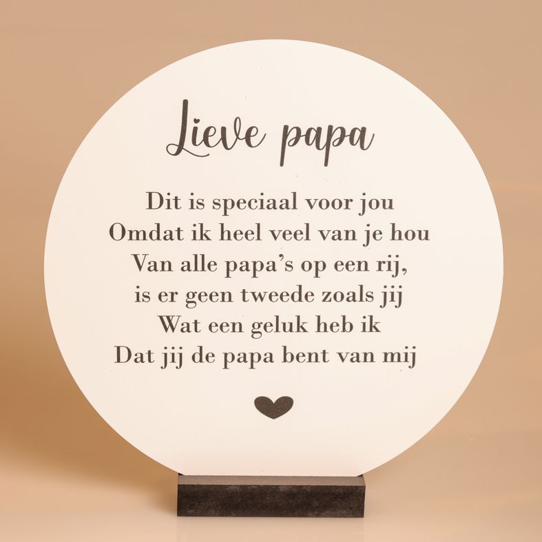 Liefste papa met voet
