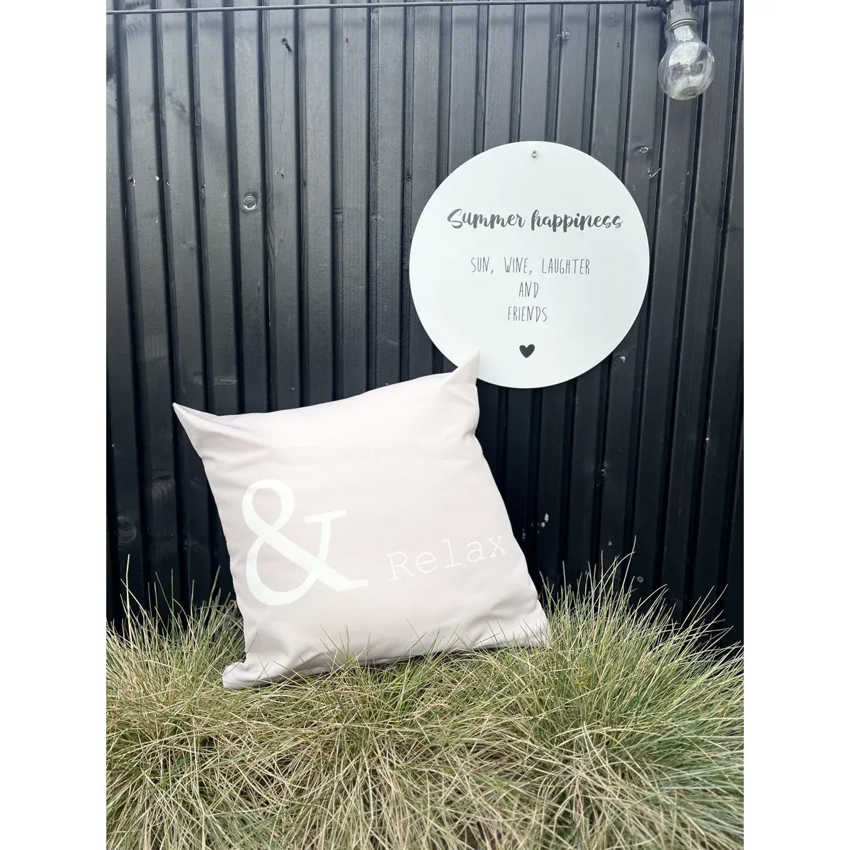 Outdoor kussen &amp; relax (grey)