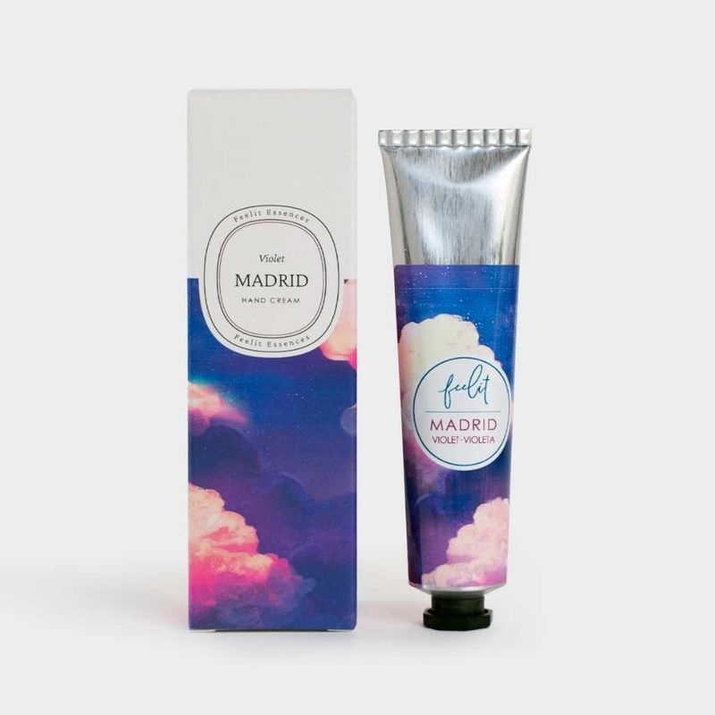 handcrèmes uit de collectie Madrid, met een violette geur.