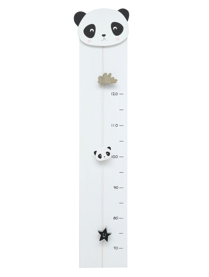 Groeimeter in wit met panda