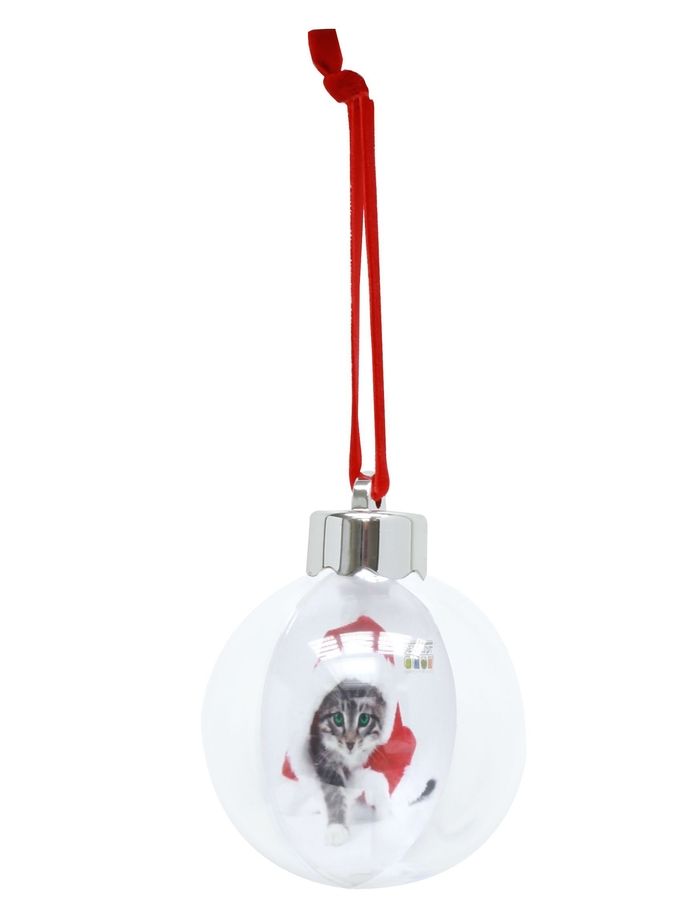 Transparante Kerstbal om een foto in te plaatsen
