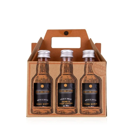 MEN&#39;S COLLECTION Sixpack kraft paper gift box 6x50ml