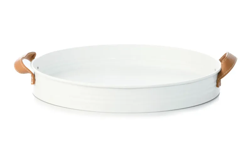 Dienblad rond wit 35