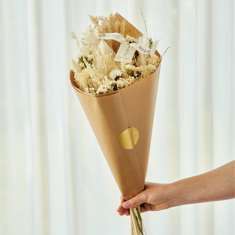 Dried Flowers - Field bouquet Exclusive - White Large