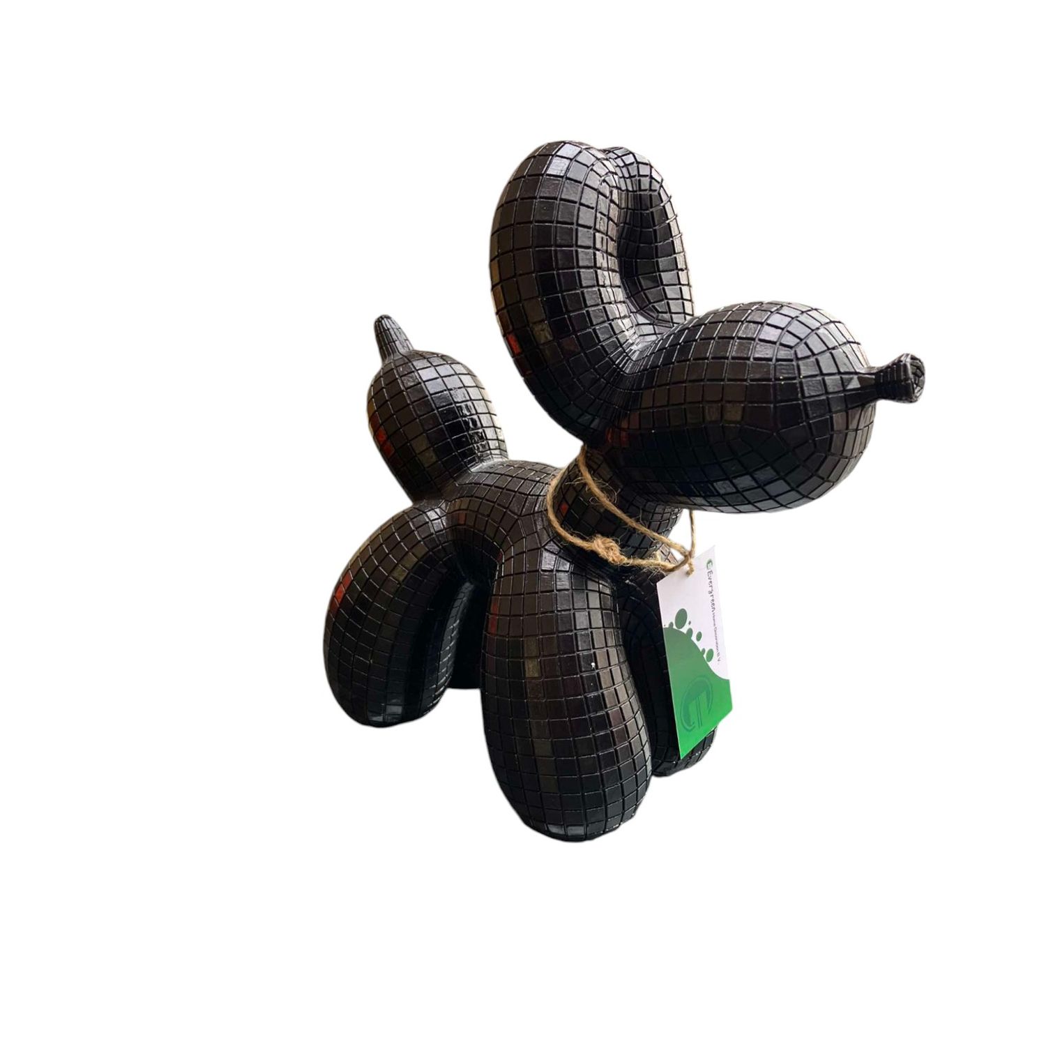 Balloon dog black 26x12x26cm