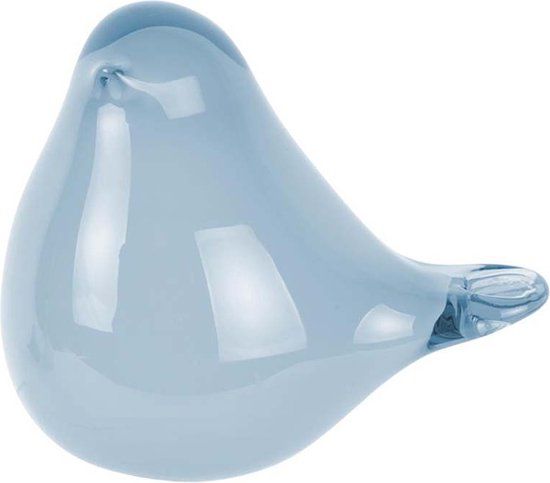 Fat Bird Glass large bleu