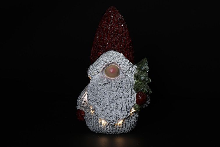 Kabouter LED Gifford S ijsrood-L10B14H22,5CM