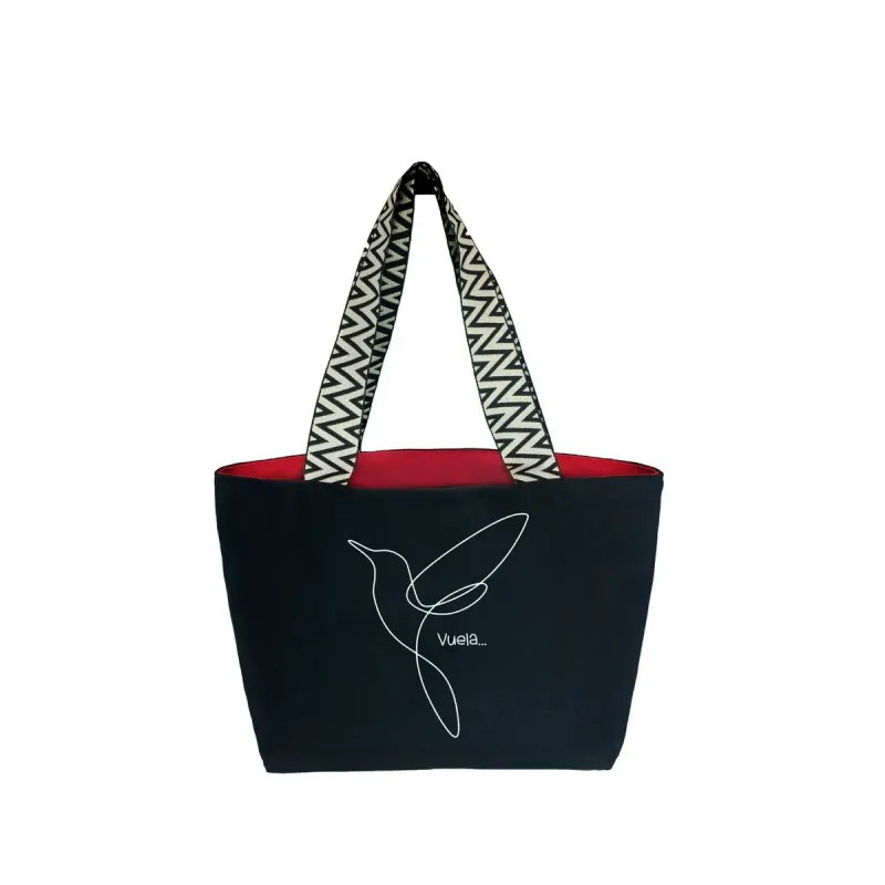 Premium canvas tas. &quot;vliegen&quot;
