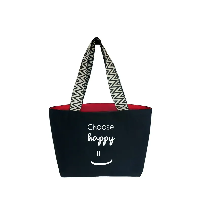 Premium canvas tas. &quot;Kies geluk&quot;