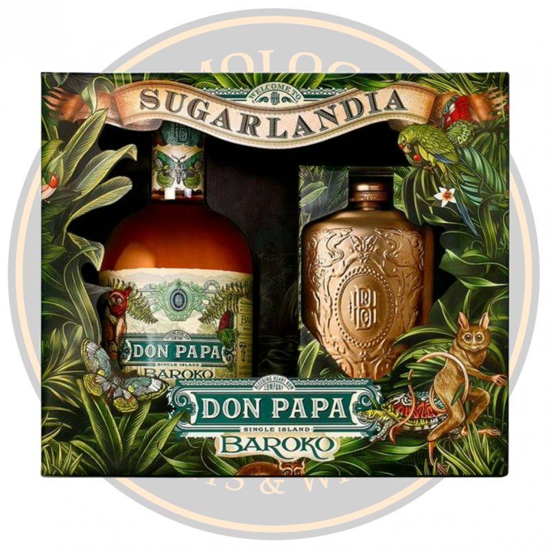 RUM Don Papa Baroko + Hip Flask